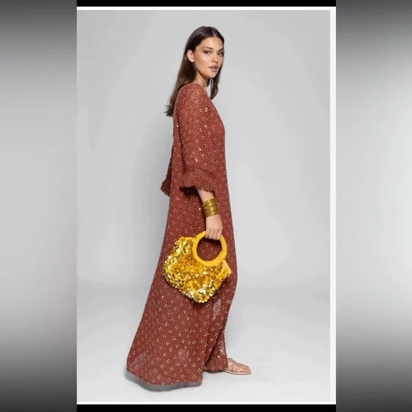 NWT Sundress ROSE LONG DRESS
size Large/XL - Picture 7 of 12